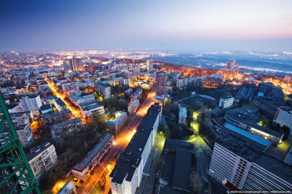 Фото рассвета в Киеве. Ночной Киев (Фото).
