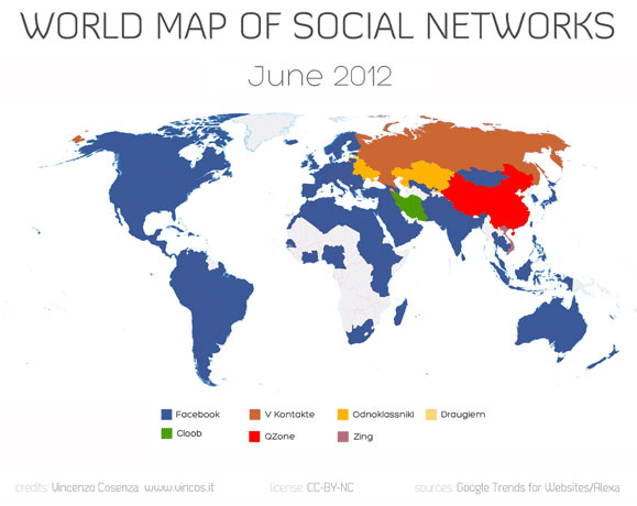 Какая социальная сеть самая популярная в мире?