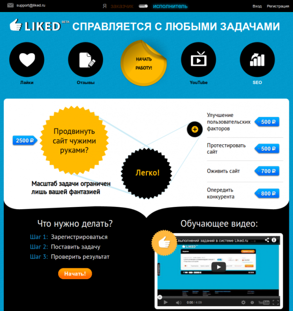 Liked.ru - сервис заданий второго поколения